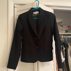 Black Calvin Klein blazer- size 4 petite & pencil skirt is a 6 (regular)